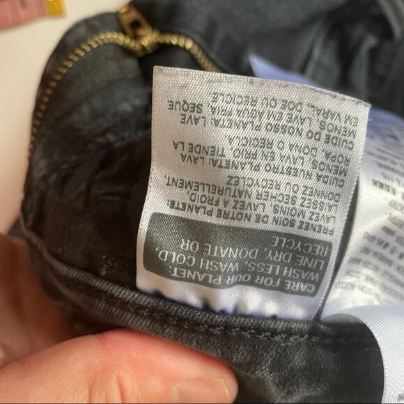 Levi's 710 Super Skinny Jeans Legging Distressed Black Gray 26 EUC - Picture 8 of 11